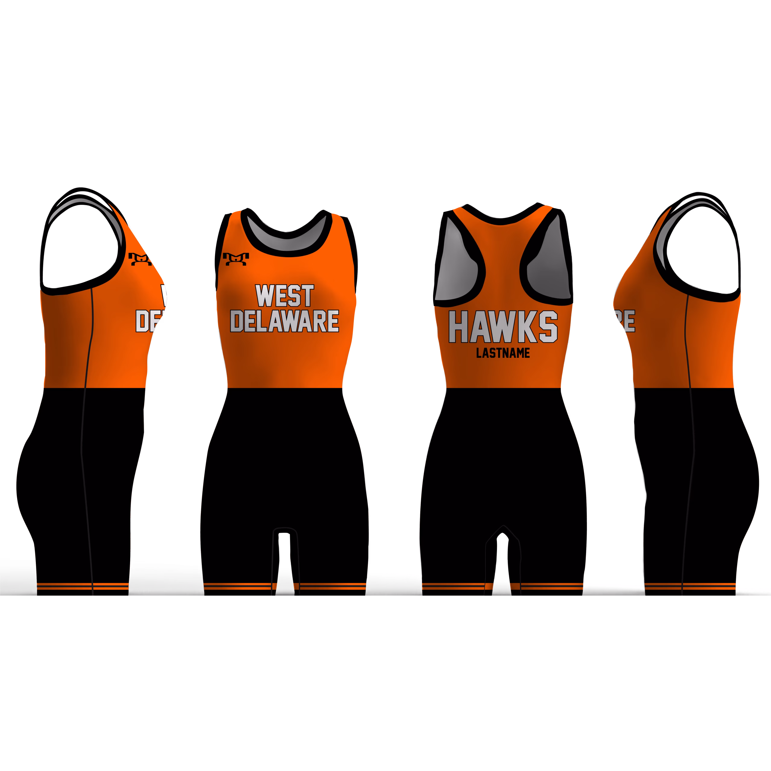 West Delaware Black Bottom Women's Racerback Singlet
