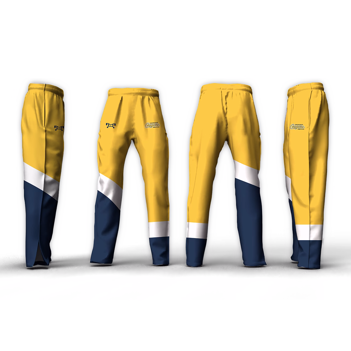 Parkersburg Youth Wrestling Yellow Intrepid Tapered Pant (Zipper Bottom) 2026