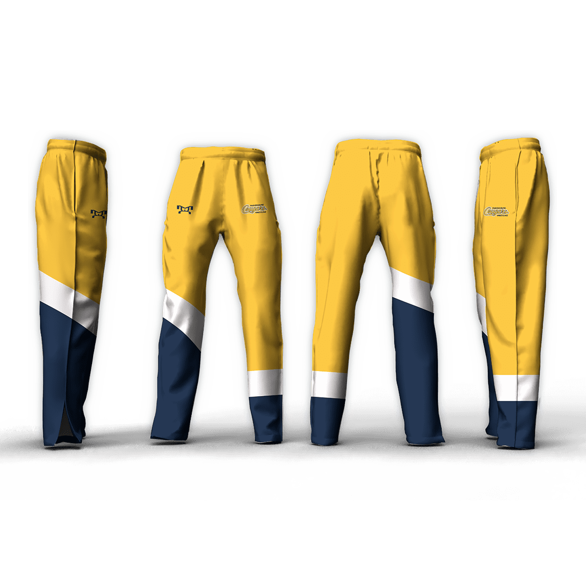 Parkersburg Youth Wrestling Yellow Intrepid Tapered Pant (Zipper Bottom) 2026