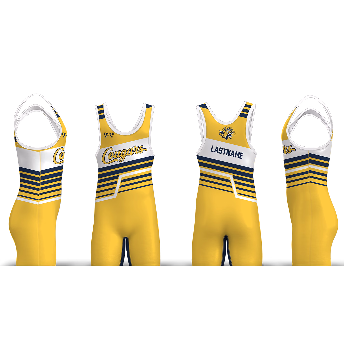 Parkersburg Youth Wrestling Yellow Men's Singlet 2026