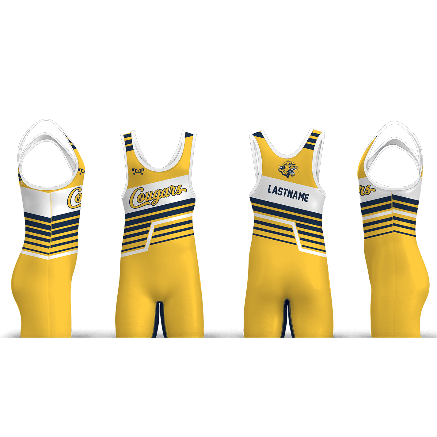 Parkersburg Youth Wrestling Yellow Men's Singlet 2026