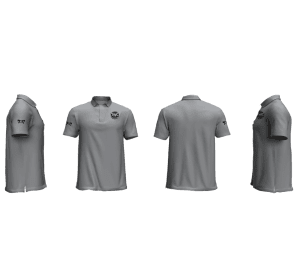 Thatcher Wrestling Club  Grey Men's Custom Polo