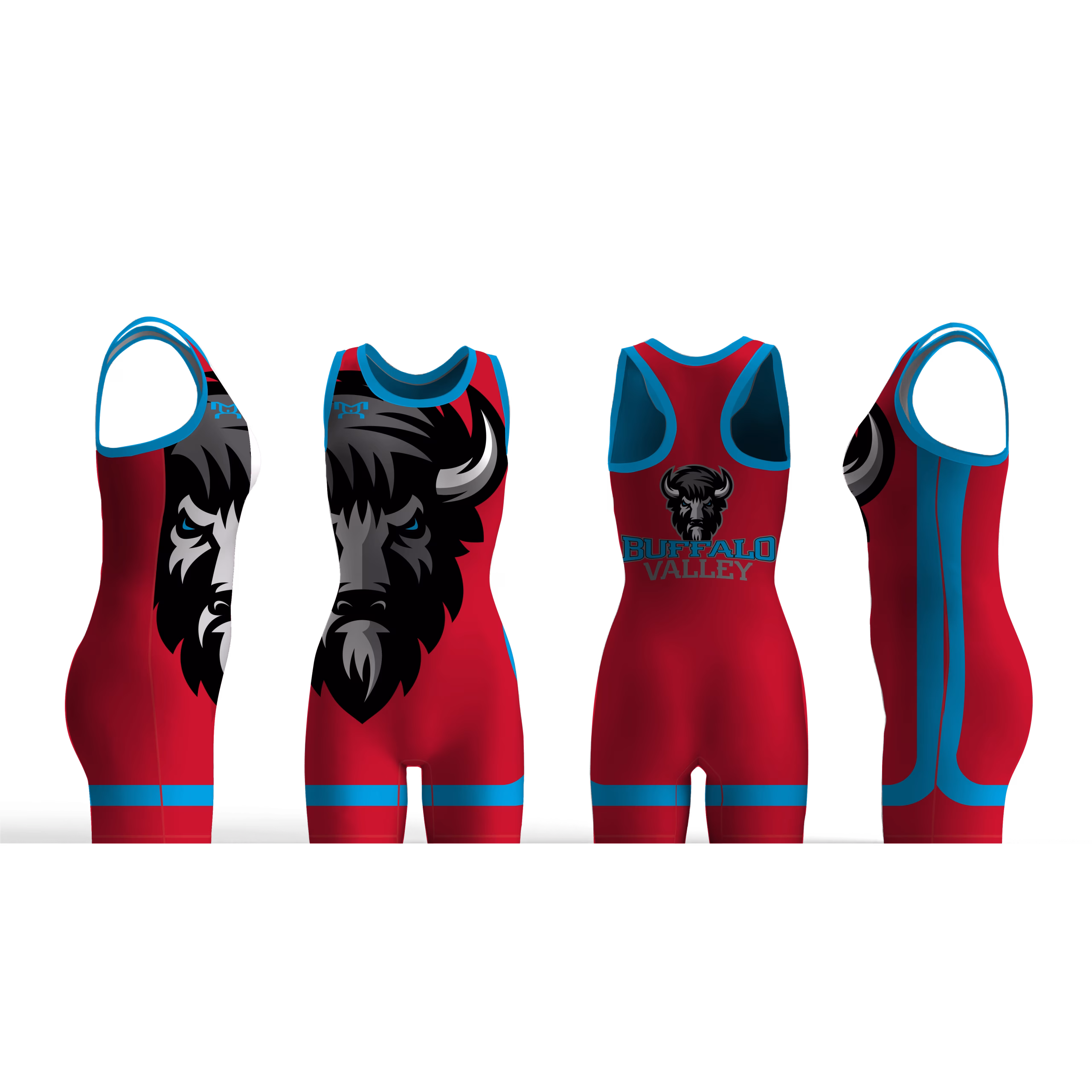 Buffalo Valley Wrestling Club  Red Women's Racerback Singlet 2026