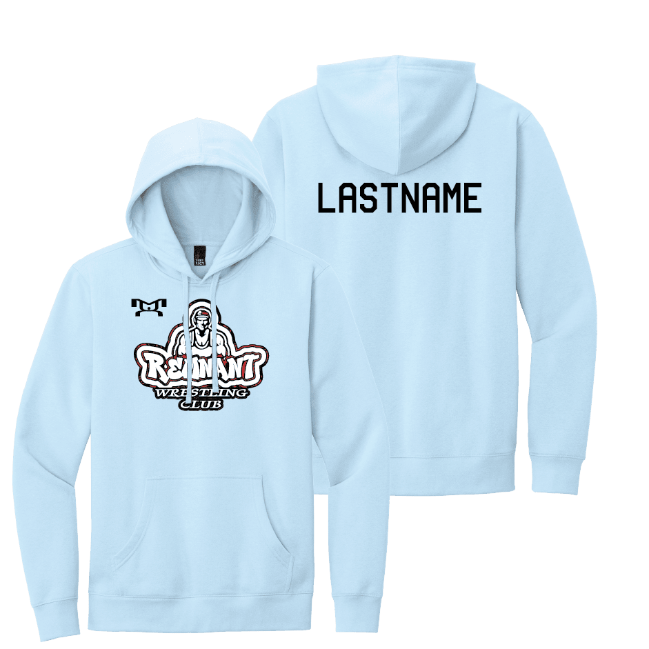 Remnant Wrestling Club Ice Blue Heat Press Screen Printed Hoodie