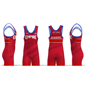 Empire Wrestling Red Freestyle Men's Singlet