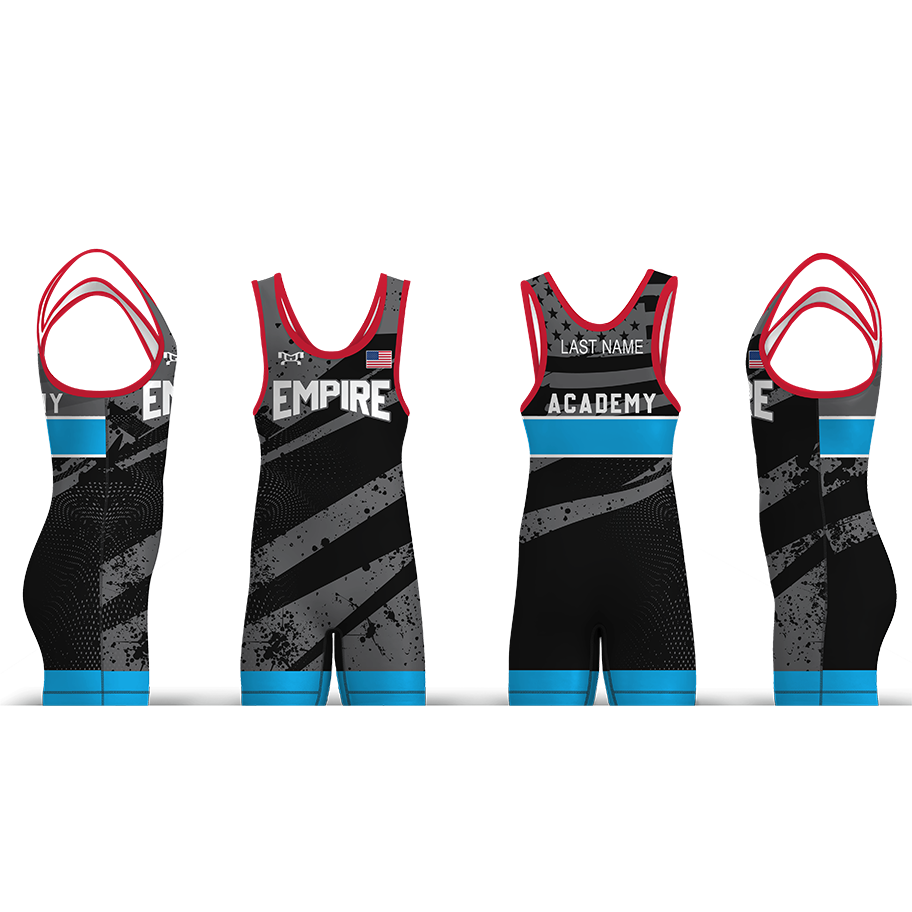 Empire Wrestling Black Freestyle Men's Singlet