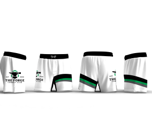 The Forge Combat Club White Men's 6" Fight Short