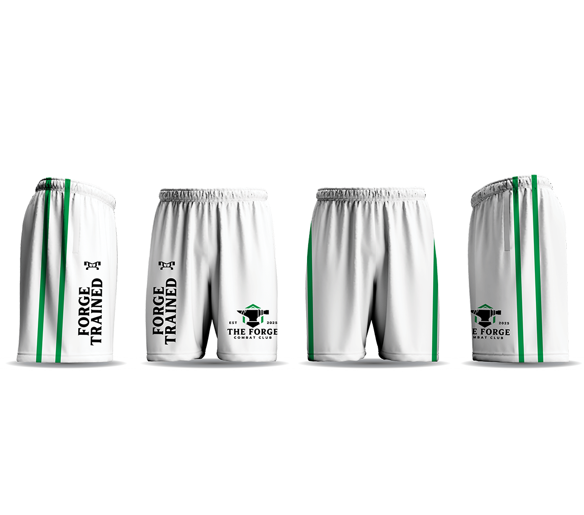 The Forge Combat Club White Evolve Mesh Short