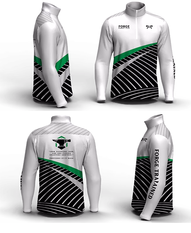 The Forge Combat Club Men's Mid-Weight Custom Quarter Zip