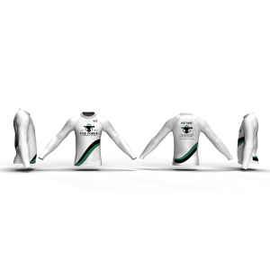 The Forge Combat Club White Men's Long Sleeve Compression Shirt