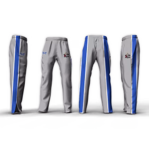 G32 Wrestling Club Silver & Royal Athletic Pant (Tapered/Zipper)
