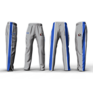 G32 Wrestling Club Silver & Royal Athletic Pant (Tapered/Zipper)