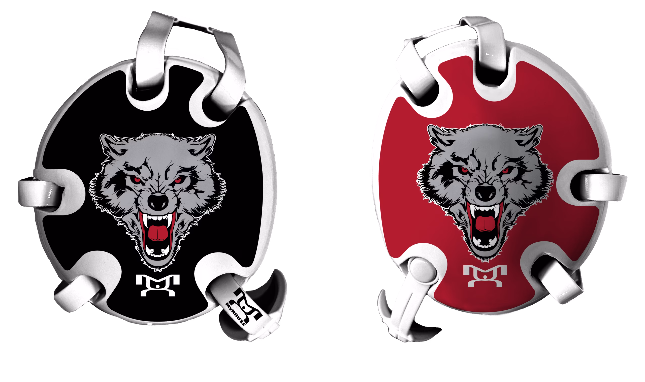 Windham Wolfpack Red & Black Head Gear Decal