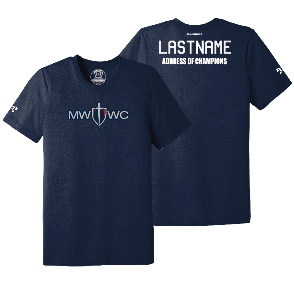 Knights MMWC Address Of Champions Navy Heat Press T Shirt
