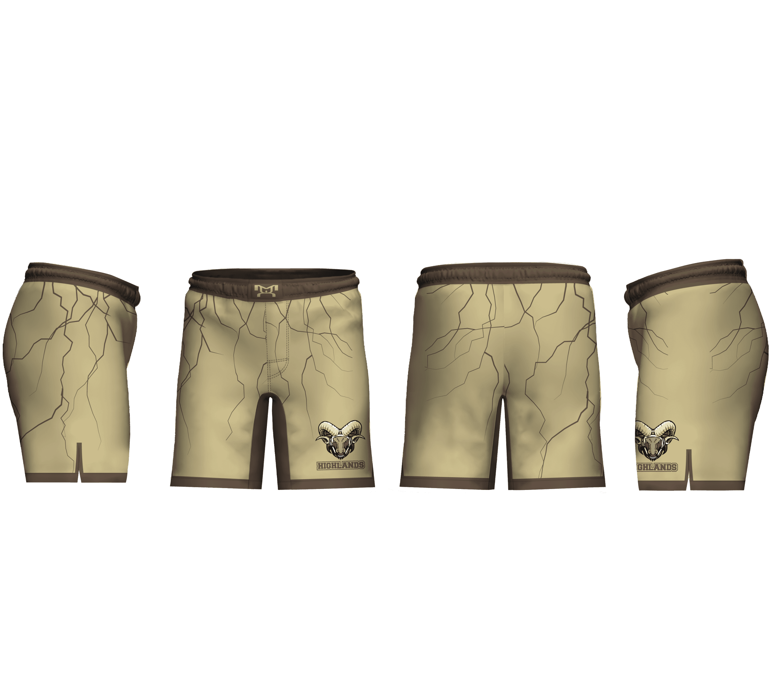 Highlands Youth Wrestling Booster Club Men's 9" Fight Short 2026