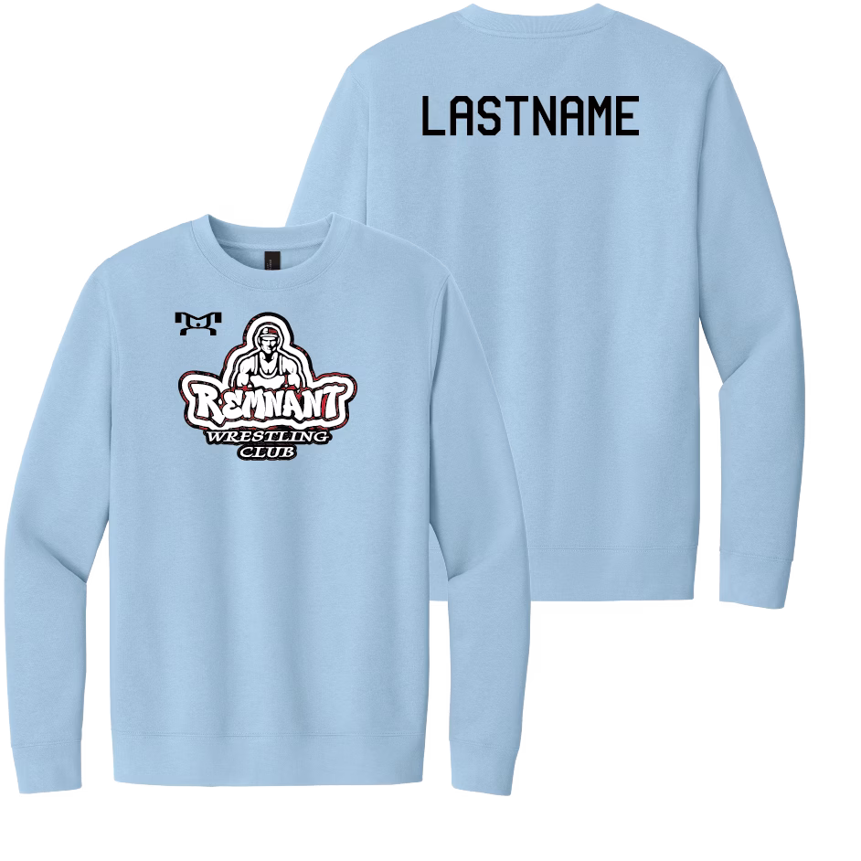 Remnant Wrestling Club Ice Blue Heat Press Crewneck
