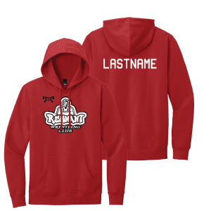 Remnant Wrestling Club Classic Red Heat Press Screen Printed Hoodie