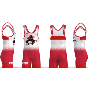Storm Wrestling Club Red Freestyle Men's Singlet