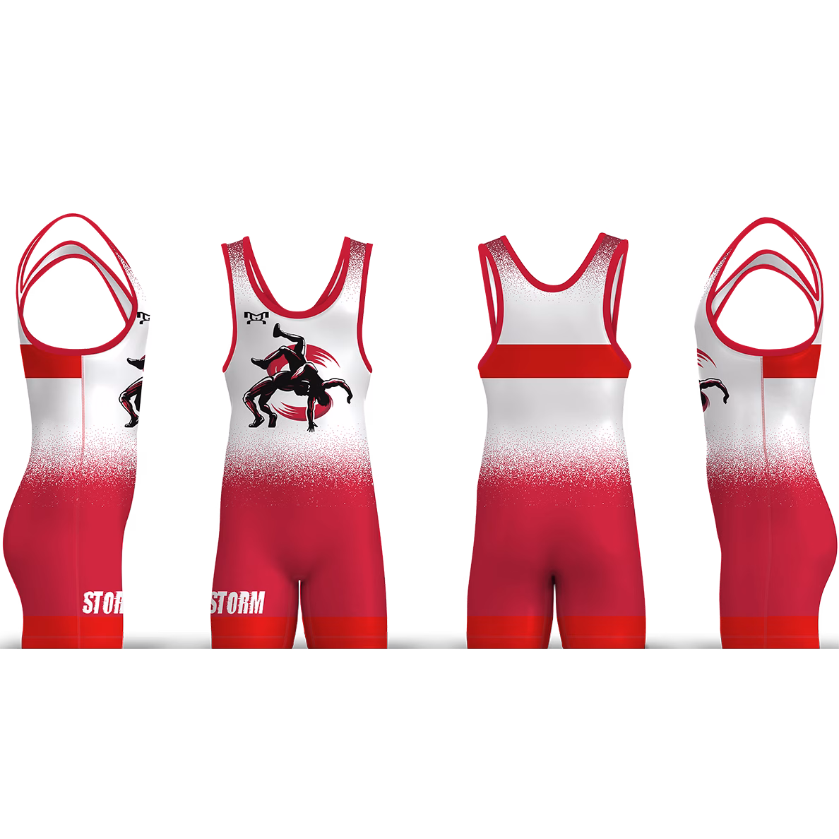 Storm Wrestling Club Red Freestyle Men's Singlet