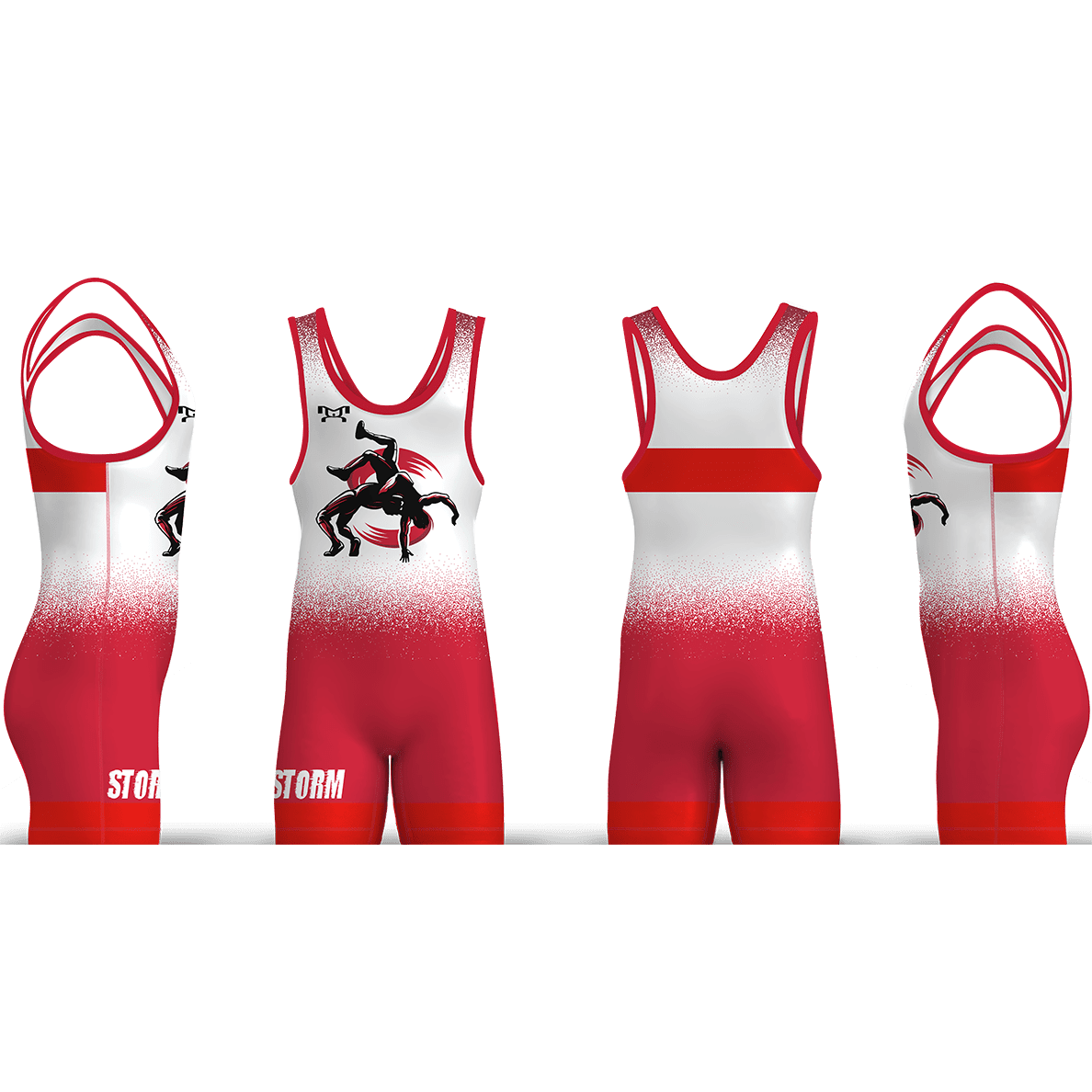 Storm Wrestling Club Red Freestyle Men's Singlet
