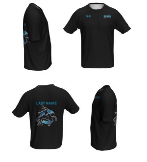 Storm Wrestling Club Black Loose Short Sleeve Dri-Fit