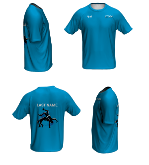 Storm Wrestling Club Blue Loose Short Sleeve Dri-Fit