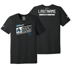 Storm Wrestling Club Black Address Of Champions Heat Press T Shirt