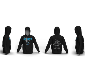 Storm Wrestling Club Black Custom Unisex Sublimated Hoodie