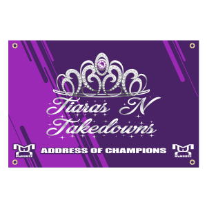 Tiaras N Takedowns WV Custom Team Banner