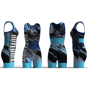 Tennessee Outlaws Wrestling Club Blue Women's Racerback Singlet