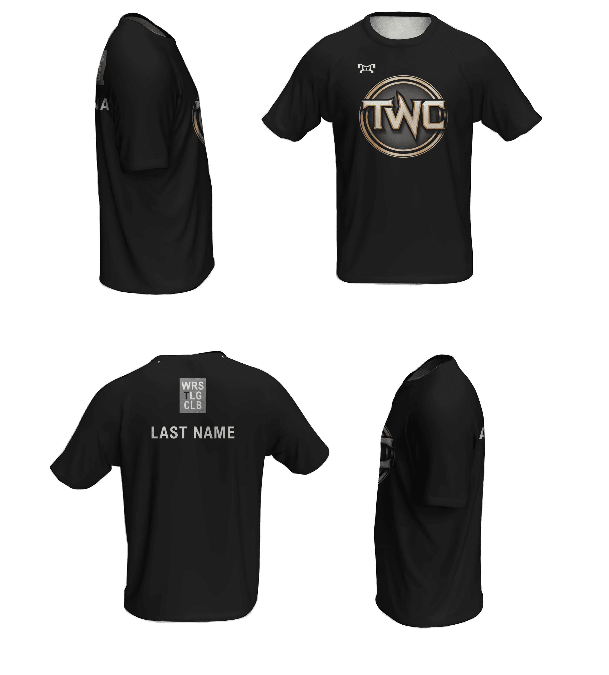 Thatcher Wrestling Club BLACK Loose Short Sleeve Dri-Fit 2026