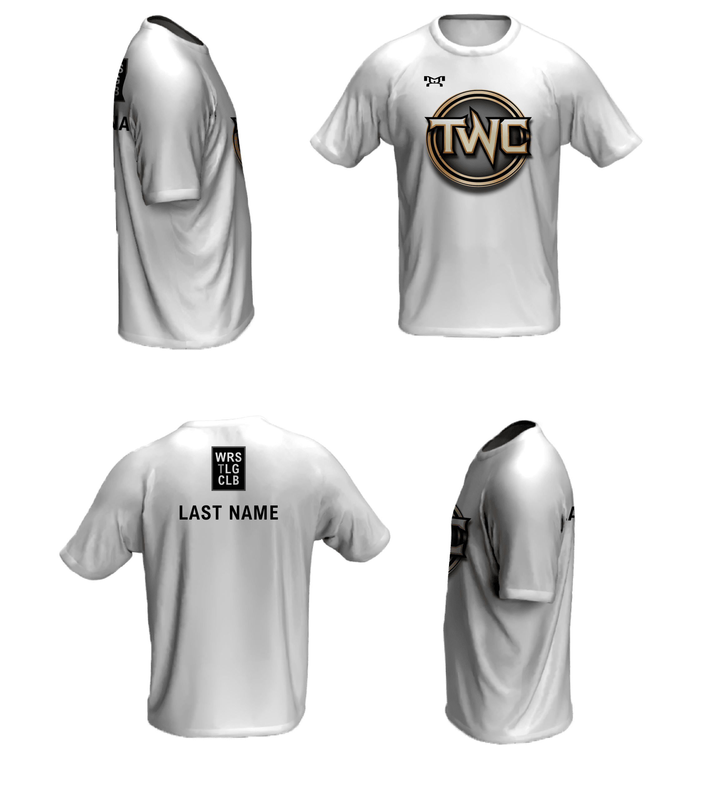 Thatcher Wrestling Club White Loose Short Sleeve Dri-Fit