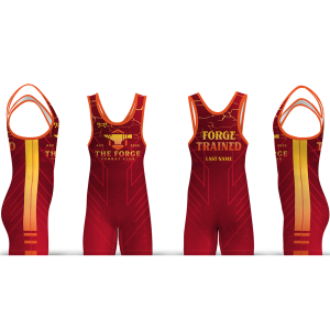 The Forge Combat Club Red Freestyle Men's Singlet