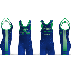 The Forge Combat Club Blue Freestyle Men's Singlet