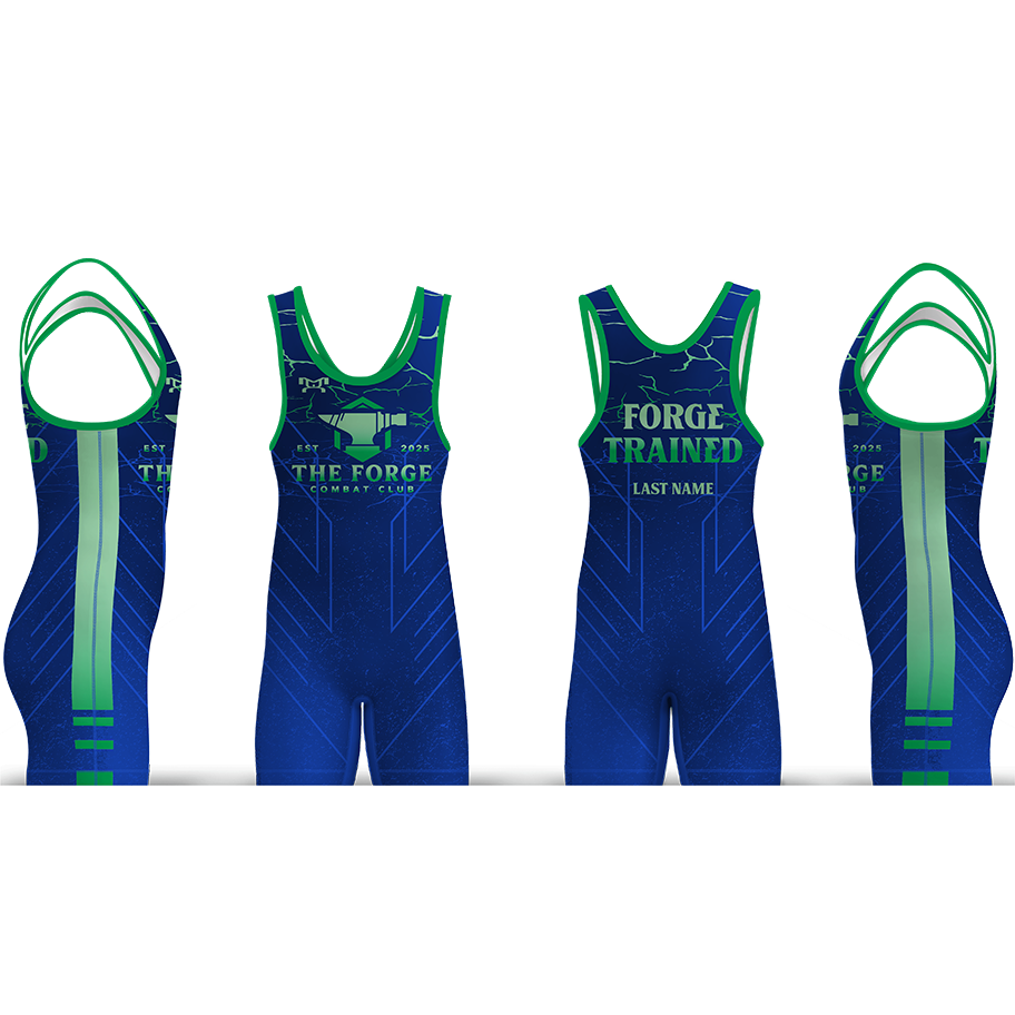 The Forge Combat Club Blue Freestyle Men's Singlet