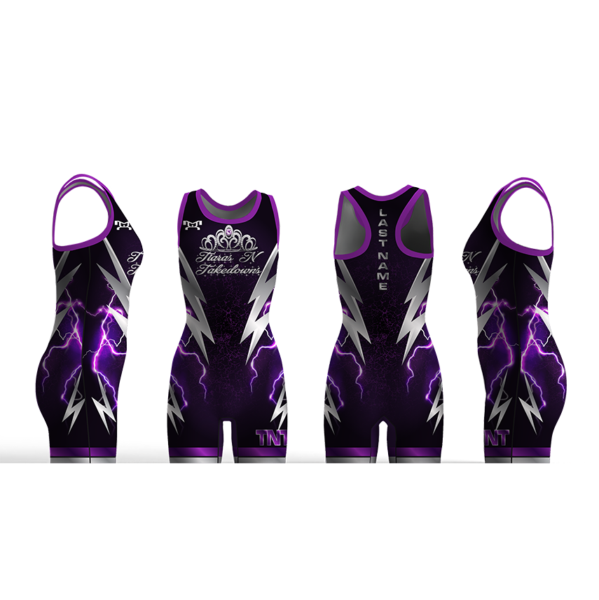 Tiaras N Takedowns WV Women's Racerback Singlet