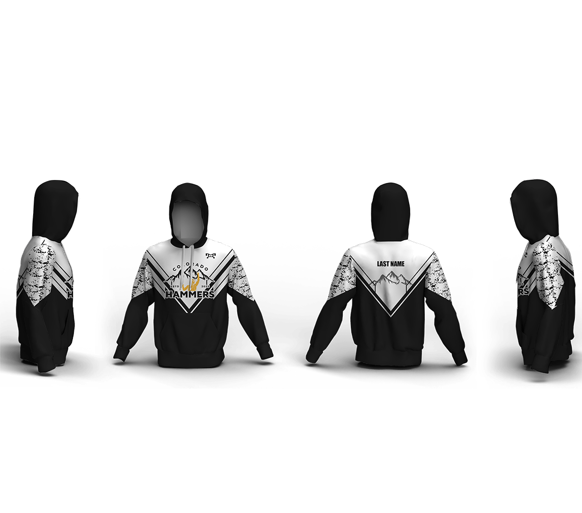 Colorado Hammers Wrestling Custom Unisex Sublimated Hoodie