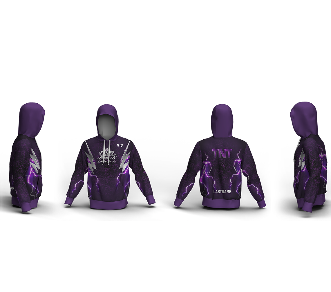 Tiaras N Takedowns WV Custom Unisex Sublimated Hoodie