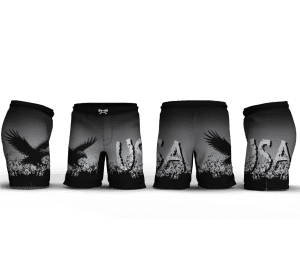 USA Grunge Eagle Men's 9" Fight Short