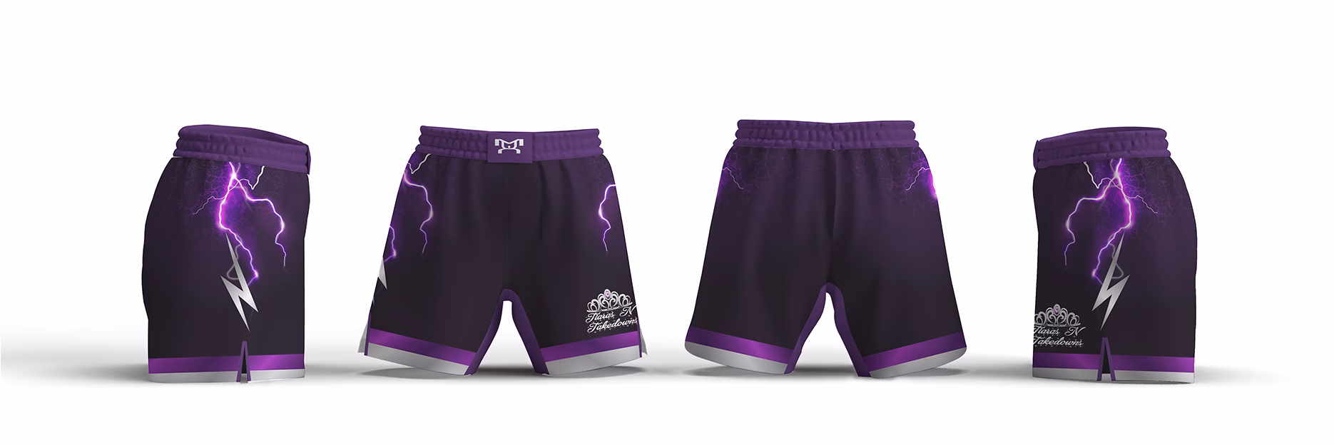 Tiaras N Takedowns WV Women's 6" Fight Short