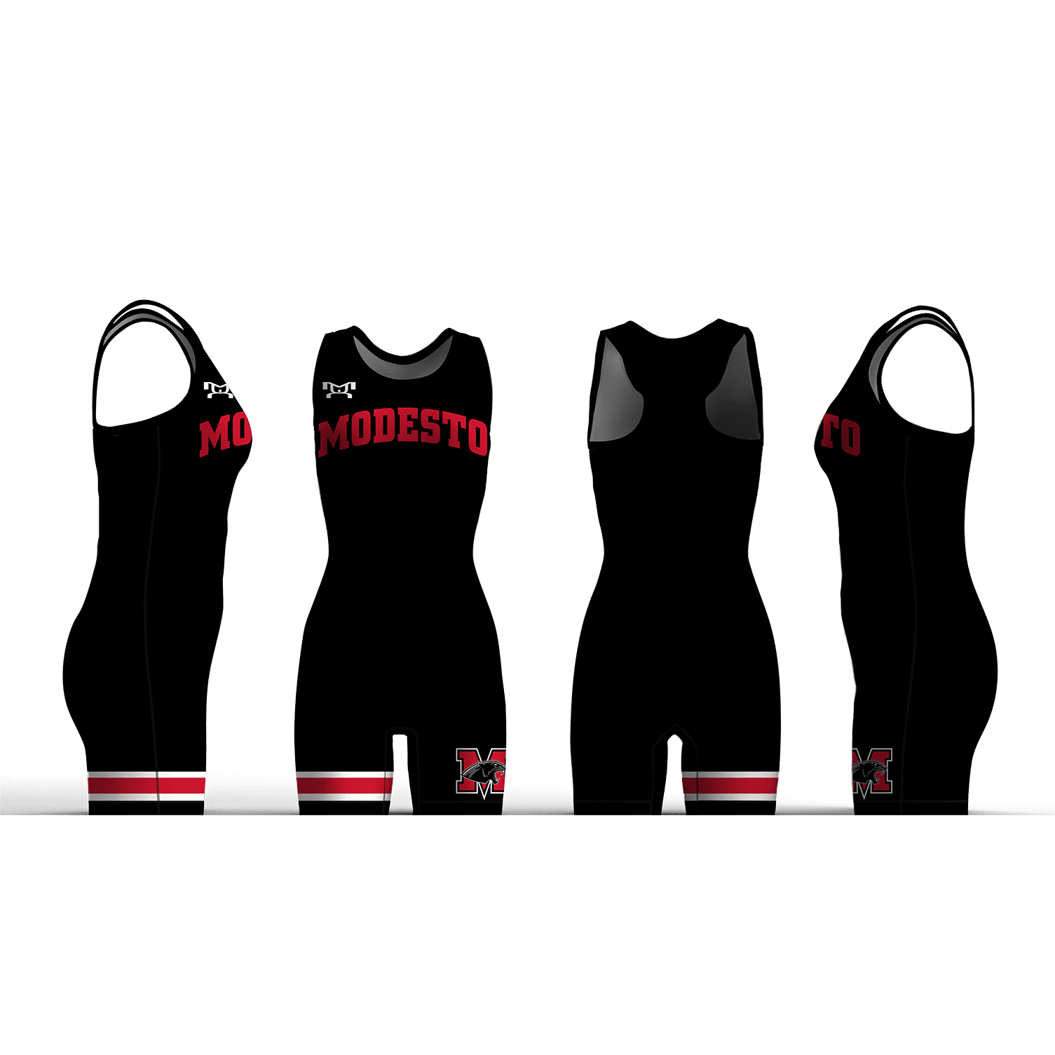 Modesto High School Black Women's Racerback Singlet