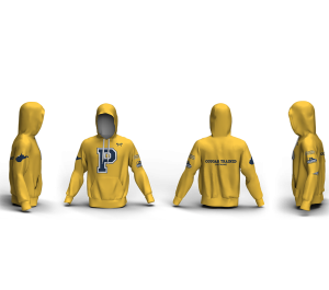 Parkersburg Youth Wrestling Yellow Custom Unisex Sublimated Hoodie 2026