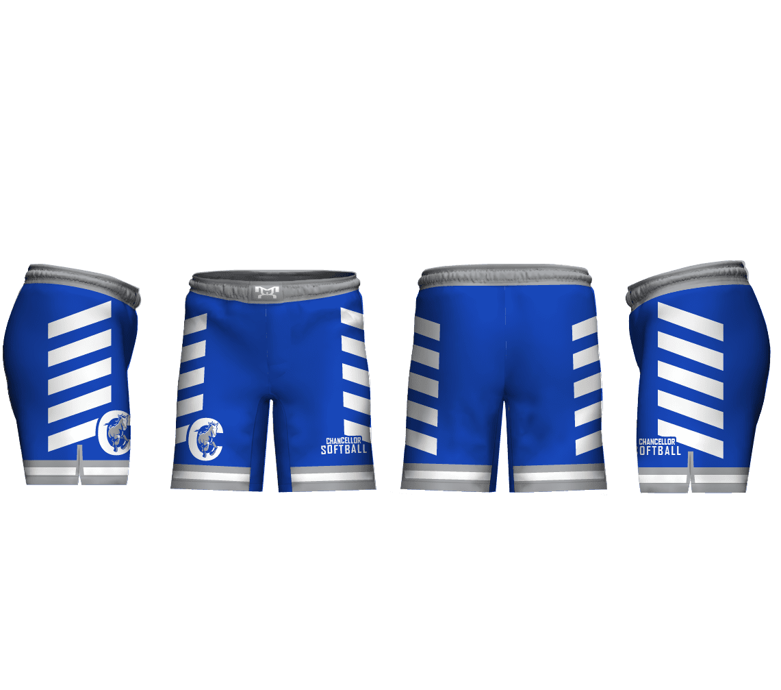 Chancellor Middle School SOFTBALL Blue Men's 9" Fight Short