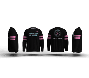 DC Elite Wrestlers for Christ pink Elite Sublimated Crewneck