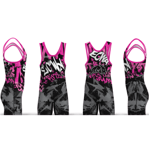 Eastern Carolina Wrestling Academy Pink Graffiti Men's Singlet