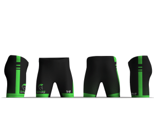 Empire Wrestling Black & Green Men's Compression Shorts