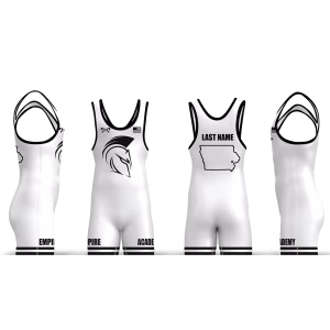 Empire Wrestling White Men's Singlet