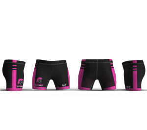 Empire Wrestling Black & Pink Women's Compression Shorts