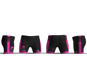 Empire Wrestling Black & Pink Women's Compression Shorts