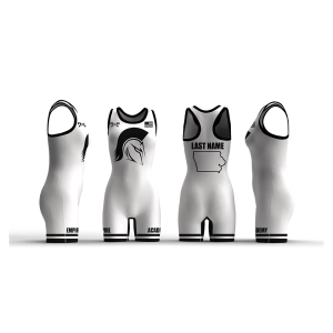 Empire Wrestling White Women's Racerback Singlet